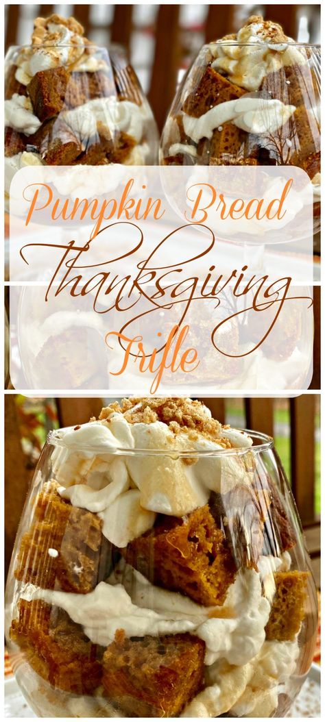 Pumpkin Cream Cheese Trifle, Pumpkin Roll Trifle, Pumpkin Bread Trifle, Pecan Pie Trifle, Pumpkin Trifle Desserts, Pumpkin Bread Trifle Desserts, Easy Pumpkin Cream Trifle, Pumpkin Trifle With Angel Food Cake, Pumpkin Gingerbread Trifle