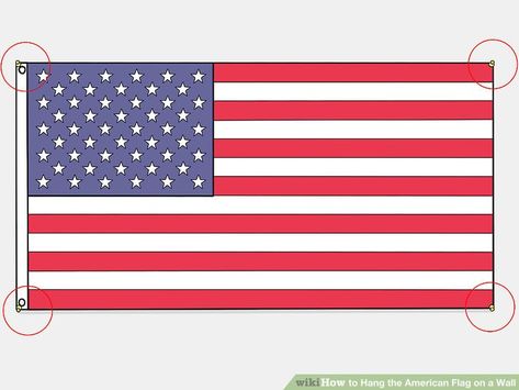 Flag Hanging Ideas Wall Decor, How To Hang A Flag On Wall, Hanging Flags On Wall Room Decor, Hang Flag On Wall, Flag Hanging Ideas, American Flag On Wall, Flags On Wall, Flag On House, Flag On Wall