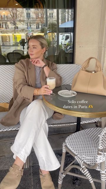 Polene Bag Outfit, Polene Paris Bag, Polene Bag, Laura Byrnes, Shoes Birkenstock, Coffee Dates, 2024 Style, Paris Outfits, Outfits 2023