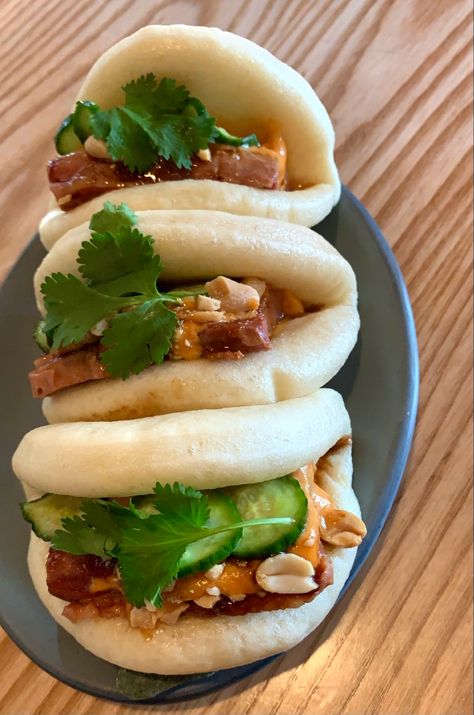 #recipe #food #foodporn #foodstagram #foodblogger #asianfood #baobuns #aesthetic #healthy #healthyfood #influencer Pork Belly Bao Buns, Pork Belly Bao, Korean Fried Chicken, Bao Buns, Pork Belly, Fried Chicken, Buns, Asian Recipes, Food Blogger