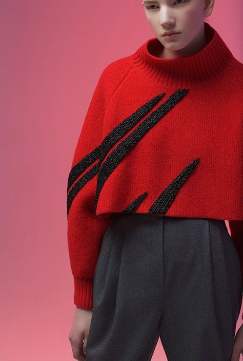 Slashed Stylish Knitwear, Vika Gazinskaya, Knit Wear, Fashion 2016, Stylish Clothes, Knitwear Fashion, Knit Style, Sporty Chic, Knit Fashion