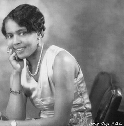 'Baby Esther' Jones, African American singer, entertainer (late 1920s); performed at the Cotton Club, Harlem; Helen Kane saw her cabaret act in 1928, and appropriated the singing style, creating the words "boop-boop-a-doop" in a recording. Kane's coquettish voice, girlish appearance and mannerisms were a source for Grim Natwick's animated character 'Betty Boop'; Kane sued, the company countered that the origin was Baby Esther. https://en.wikipedia.org/wiki/Helen_Kane Esther Jones, The Real Betty Boop, Baby Esther, Ebony Magazine Cover, Original Betty Boop, Baby Singing, Ebony Magazine, Paper Magazine, Black Figure