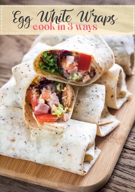 Egg Life Wraps, Egglife Wrap Recipes, Egg White Wraps, Sauce For Eggs, Egg Whites Wrap, Best Egg Recipes, Egg White Recipes, Delicious Smoothie Recipes, Boiled Chicken Breast