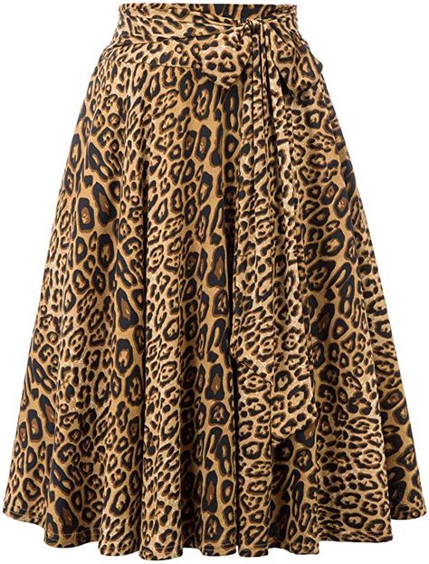 Belle Poque Women Flared Skirt Bow A-Line Skirt Leopard Skirts High Waisted Knee Length, L at Amazon Women’s Clothing store Marry Poppins Kostüm, Midi Rock Outfit, Linen Skirt Suit, Skirt A Line, Rock Outfit, Midi Flare Skirt, Leopard Skirt, Backless Crop Top, Womens Skirts