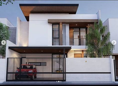 house front design house design exterior house color house plan modern house design Muji Home Exterior, Scandavian House, Japan House Design Modern, House Elevation Ideas, Design Exterior House, Elevation Ideas, 3 Storey House Design, Front Wall Design, 2 Storey House Design