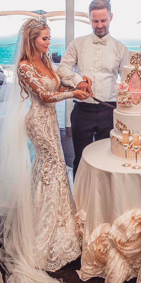 Mermaid Lace Dress Wedding, Tattoo Lace Wedding Dress, Wedding Dresses Mermaid With Sleeves, Long Sleave Wedding Dress, Wedding Dress Tattoos Brides, Mermaid Bride Dress, Sheer Lace Wedding Dress, Wedding Dress Mermaid Lace, Long Sleeve Wedding Dress Lace Mermaid