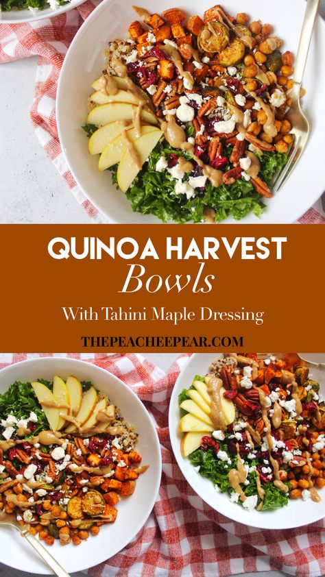 Gut Health Bowl, Nutrient Dense Crockpot Recipes, Quinoa Harvest Bowl, Nutrient Dense Dinner Recipes, Nutrient Dense Salad, High Nutrient Meals, Nutrient Dense Food Recipes, Healthy Fall Meal Prep, Quinoa Meals