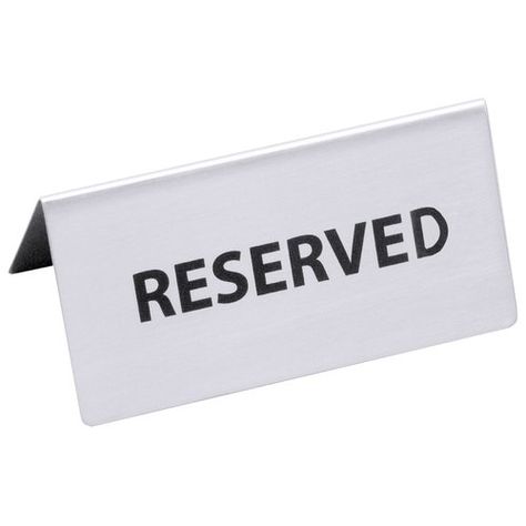 Reserved Table Sign (Set of 2) Symple Stuff Print: Reserved Reserved Table Sign, Reserved Table Signs, Male And Female Signs, Slate Signs, Decorative Plaques, Memo Holder, Exit Sign, Wine Signs, Man Cave Signs