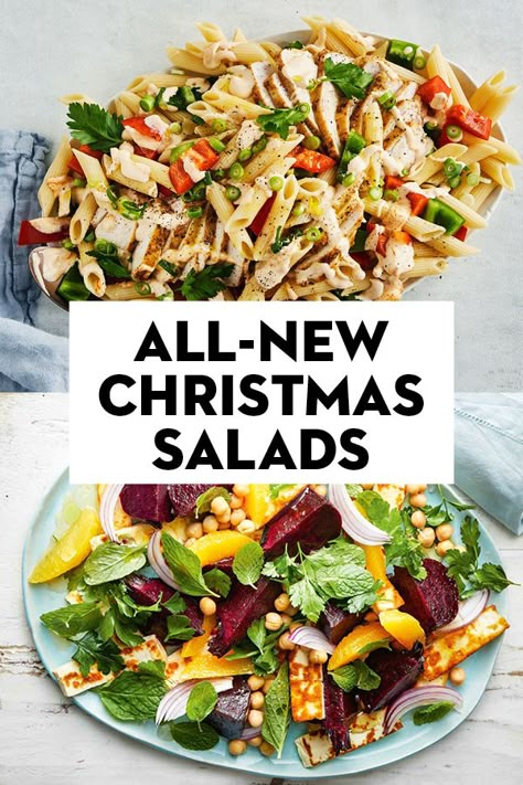 #christmas #christmasrecipes #christmassides #christmassalads Christmas Salad Recipes, Vegetarian Thanksgiving Recipes, Christmas Salad, Christmas Salads, Xmas Recipes, Vegetarian Thanksgiving, Christmas Food Ideas, Christmas Lunch, Christmas Foods