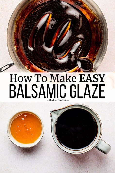 Balsamic glaze adds complex flavor in just a drizzle. Learn how to make a balsamic reduction with this easy balsamic glaze recipe. Balsamic Glaze Recipe, Balsamic Reduction Recipe, Grape Vinegar, Balsamic Glaze Recipes, Mediterranean Salad Recipe, Fresh Summer Salad, The Mediterranean Dish, Salad Dressing Recipes Homemade, Superfood Salad