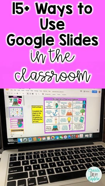 How to Use Google Slides in the Classroom | Create Dream Explore | Bloglovin’ Google Classroom Elementary, Math Morning Work, Classroom Elementary, Virtual Teaching, Teacher Tech, Instructional Technology, Teaching Technology, Teacher Technology, Virtual Classroom