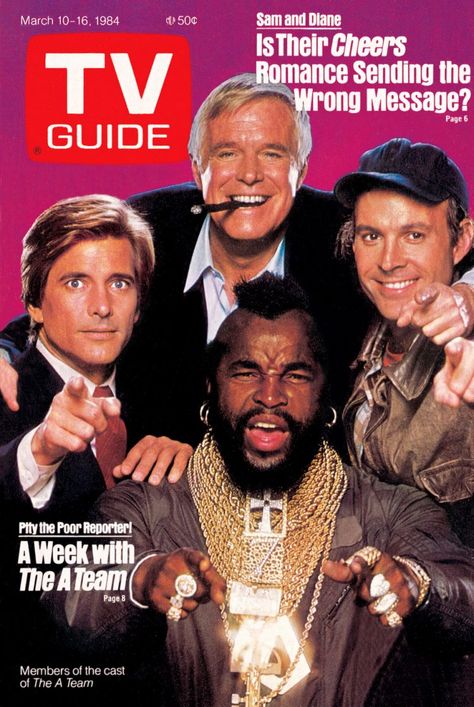 How 'The A Team' was a surprising hit TV series in the '80s Dwight Schultz, Dirk Benedict, 1980s Tv Shows, Cheers Tv, 1980s Tv, 80 Tv Shows, George Peppard, Sean Leonard, Tv Romance