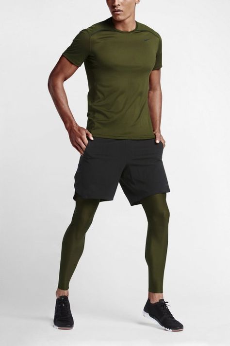 NikeLab's Essentials Collection Is the Perfect Blend of Form and Function Shorts Over Tights, Mens Running Clothes, Running Outfit, Mens Workout, Gym Outfit Men, Outfit Gym, Fitness Outfits, Mens Workout Clothes, Gym Outfits