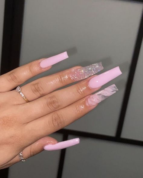 Long Acrylic Nail Designs, Drip Nails, Cute Acrylic Nail Designs, Her Nails, Simple Acrylic Nails, Short Square Acrylic Nails, Long Acrylic Nails Coffin, Acrylic Nails Coffin Pink, Long Square Acrylic Nails