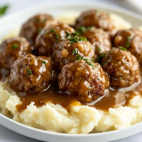 Authentic Swedish Meatballs - Yeyfood.com: Recipes, cooking tips, and kitchen hacks for home cooks of all levels Sunday Dinner For 2, Authentic Swedish Meatball Recipe, Authentic Swedish Meatballs, Swedish Meatball Recipe, Swedish Foods, Easy Swedish Meatball Recipe, Swedish Meatballs Easy, Hacks For Home, Crock Pot Meatballs