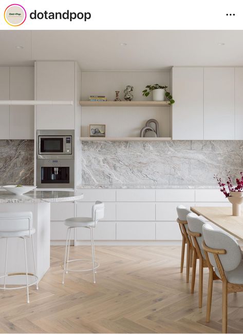 Coastal Colours, Japandi House, Herringbone Floors, Mount Martha, Engineered Timber Flooring, Seaside Home, Kitchen Bench, Rustic Kitchen Design, Herringbone Floor