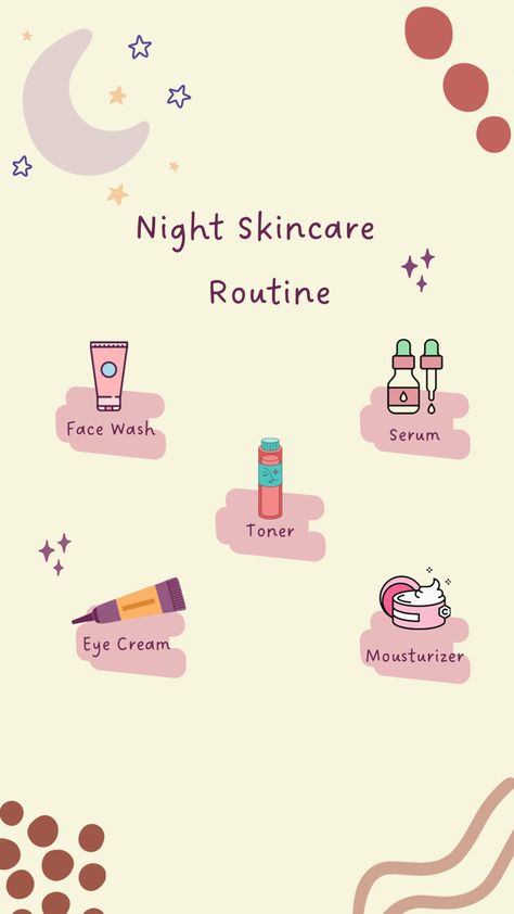 Simple night skincare routine for healthy, glowing skin. Drugstore Anti Aging Products, Night Care Routine, Skin Lightening Diy, Night Skin Care, Evening Skin Care Routine, Night Skincare Routine, Simple Routine, Haut Routine, Night Skincare