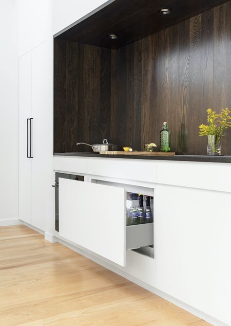 Integrated Kitchen, Refrigerator Wall, Fridge Drawers, Refrigerator Drawers, The Catskills, Fisher Paykel, Kitchen Aesthetic, Classic Garden, The Local Project