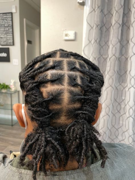 Shoulder Length Locs Styles Men, Locs Styles Men, Locs Styles For Short Hair, Shoulder Length Locs Styles, Loc Styles Short, Starter Locs Styles, Male Locs, Shoulder Length Locs, Retwist Styles