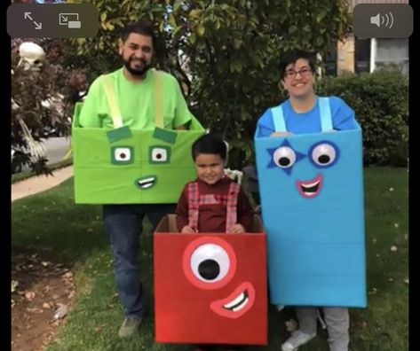 Number Block Halloween Costume, Diy Number Block Costume, Numberblocks Halloween Costume, Numberblocks Costume Diy, Diy Numberblocks Costume, Number Blocks Halloween Costume, Numberblock Costume, Number Blocks Costume, Numberblocks Costume