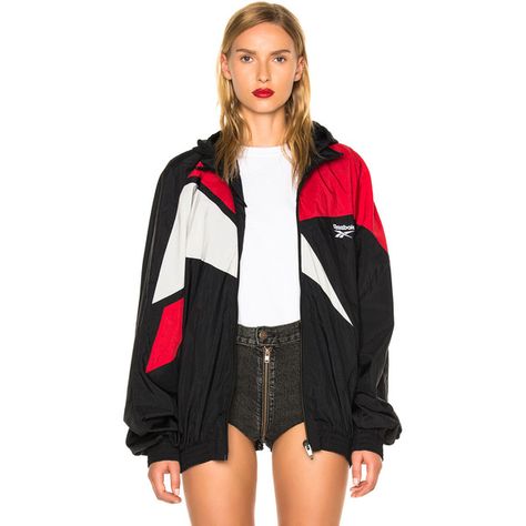 VETEMENTS x Reebok Classic Track Jacket ($1,085) ❤ liked on Polyvore featuring outerwear, jackets, coats & jackets, nylon jacket and zip front jacket Reebok Clothes, Old School Hip Hop Outfits, Hip Hop Fashion Dance, Parisian Design, Reebok Jacket, Dance Costumes Hip Hop, 90s Hip Hop Fashion, Hipster Outfits, Hip Hop Outfits