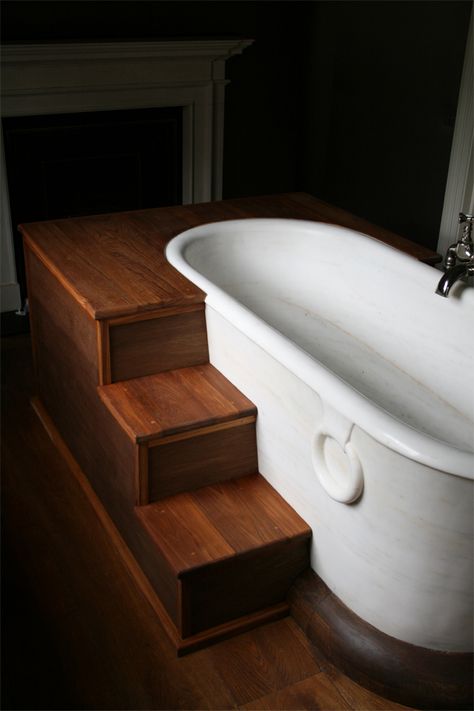 Bath Step Ideas, Bathtub With Stairs, Tile Soaking Tub, Bath With Steps, Bath Tub With Steps, Bathtub Steps Ideas, Deep Soaking Tub Master Bath, Bathtub With Steps, Bathtub Steps