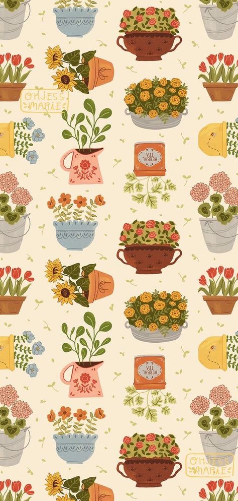 Cottagecore Aesthetic Wallpaper, Iphone Wallpaper Cute, Phone Wallpaper Iphone, Cozy Romantic, Patterns Wallpaper, Cute Patterns, Wallpaper Iphone Wallpaper, Wallpaper Cute, Cottagecore Aesthetic