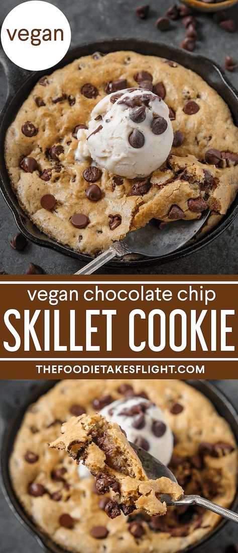 Vegan Chocolate Chip Cookie Cake, Vegan Skillet Cookie, Vegan Pizookie, Vegan Cookie Cake, Vegan Subs, Chocolate Chip Pizza, Vegan Skillet, Chocolate Chip Skillet Cookie, Skillet Cookies