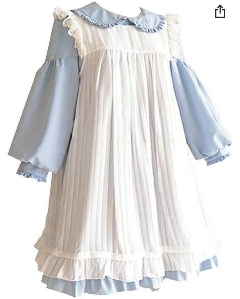 Outfits 90s, Old Fashion Dresses, Jumper Skirt, Kawaii Fashion Outfits, White Chiffon, Sweet Lolita, Dresses Kids Girl, Kawaii Clothes, Lolita Dress