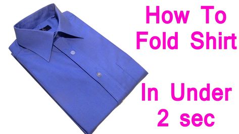 How To Fold A Shirt In Under 2 Seconds Shirt Folding Trick, Shirt Folding, How To Fold, Laundry Hacks, Latest Video, Household Hacks, Things To Know, Getting Organized, Cleaning Household