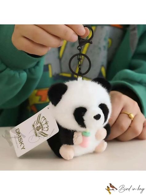 Bird in Bag - Lovely Panda Keychain Milk Bottle Pendant Accessory for Bags, Backpacks, and Gifts (Random Keychain Milk Bottle, No Panda Backpack, Panda Keychain, Cute Ipod Cases, Bottle Pendant, Animal Bag, Latest Bags, Toy Bags, Ipod Cases, Cute Keychain