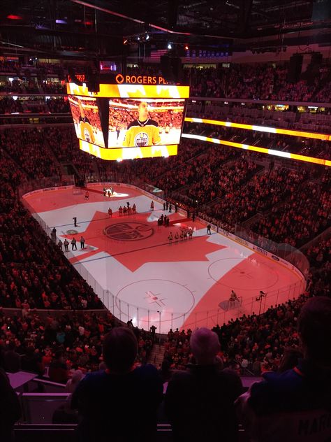 Rogers Place. Edmonton Alberta Rogers Place Edmonton, Edmonton Aesthetic, Canada Moodboard, Canada Edmonton, Canada Project, Canada Hockey, Edmonton Canada, Happy Canada Day, Edmonton Alberta