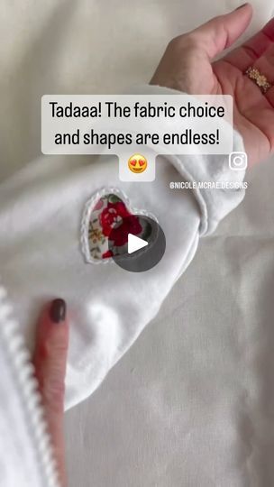 22K reactions · 2.3K shares | Many of you asked details about the hoodie I transferred, so I added text to the video, hope it helps 😊 Just to add, you can tidy the edges of the fabric on the wrong side too, and if you need, get some iron on stitch cover for extra protection. I use Sulky’s Tender Touch from Amazon 😊

#embroidery #embroiderers #embroiderylover #embroidery #embroiderersofinstagram #embroideryvideo #embroideryart #embroideredhoodie #stickandstitch #modernembroidery #diy #diyhoodie #craft #craftoholic #crochet #crochetersofinstagram #crochetaddict #fabricaddict #libertyfabric | Nicole McRae | haleyybaylee · Original audio Memory Clothes, Memory Projects, Sewing Alterations, Embroidery Letters, Embroidery Videos, Small Sewing Projects, Sewing Stitches, Altering Clothes, Diy Sewing Clothes