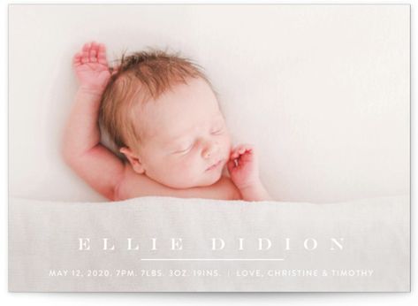 A Minimalist Holiday Card. Classic And Formal, Simple And Minimalist, White Birth Announcement Cards From Minted By Independent Artist Jennifer Lew. Moon BPC. Boy Birth Announcement Card, Minimalist Holiday Cards, Unique Birth Announcement, Birth Announcement Design, Birth Announcement Cards, Birth Announcement Cross, Birth Announcement Gifts, Kids Stamps, Birth Announcement Photos