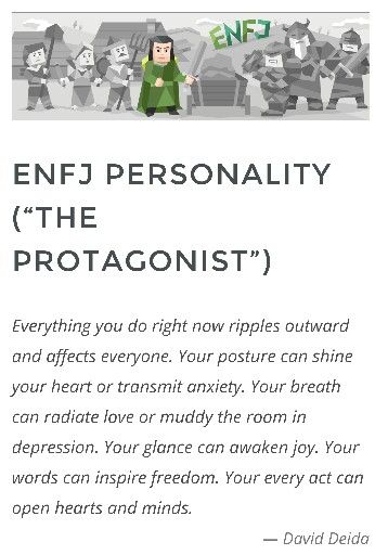 ENFJ Personality Type "The Protagonist" Enfj Enneagram, Protagonist Personality, Enfj Female, Enneagram 2w3, Empath Personality, Infp Enfj, Redemption Arc, Enfj Personality, Enfj T