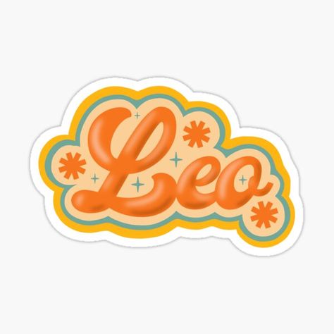 Horoscope Aesthetic, Leo Sticker, Common Cold, Current Mood, Laptop Stickers, Funny Stickers, Cute Stickers, Science Poster, Sticker Design