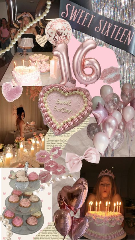 Aesthetic Princess Birthday Party, 16 Birthday Ideas Girl, Sweet 16 Party Aesthetic, 16th Birthday Wishlist, Sweet 16 Sleepover Ideas, Sweet 16 Ideas Themes, 16th Birthday Aesthetic, Sweet Sixteen Aesthetic, 16 Birthday Ideas