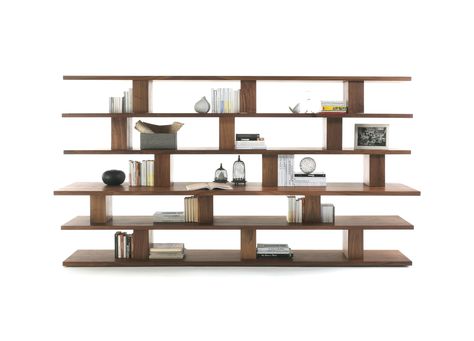 Unique Wall Shelves, Solid Wood Bookshelf, Modular Office Furniture, David Chipperfield, Bookcase Design, Est Living, Bookshelf Storage, Wood Bookshelves, Unique Furniture Pieces