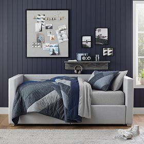 Boy Daybed, Storage Daybed, Dorm Wishlist, Full Size Daybed, Boy Teen, Bedroom 2024, Daybed With Storage, Upholstered Daybed, Williams Sonoma Home