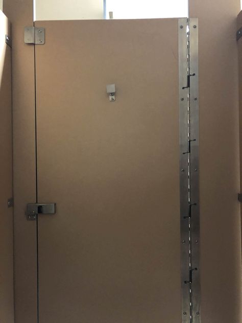 There is no gap in the restroom stalls of my schools science building School Bathroom Stall, Bathroom Stall Doors, School Restroom, Ladies Bathroom, Science Building, School Bathroom, Open Bathroom, Bathroom Stall, Birthday Board