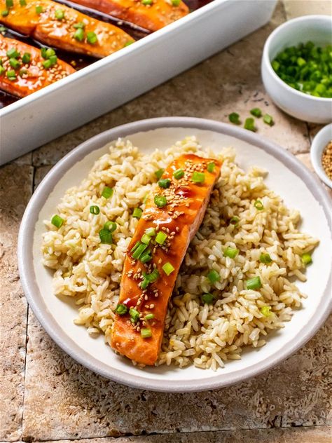 Honey Teriyaki Salmon Honey Teriyaki Salmon, Honey Teriyaki Sauce, Coho Salmon, King Salmon, Easy Salmon Recipes, Teriyaki Salmon, Atlantic Salmon, Homemade Teriyaki Sauce, Easy Salmon