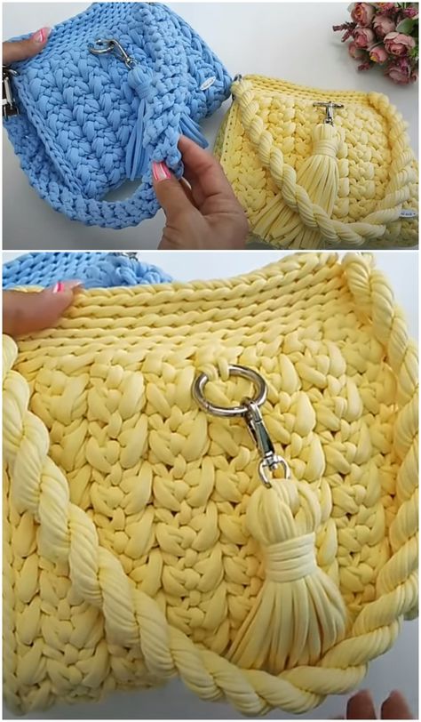 Crochet Fast And Simple Handbag Crochet Handbags Free Patterns, Crochet Handbag Patterns Free, Whimsical Crochet, Simple Handbag, Crazy Crochet, Crochet Tote Pattern, Bag Tutorials, Modern Crochet Patterns, Blogger Inspiration