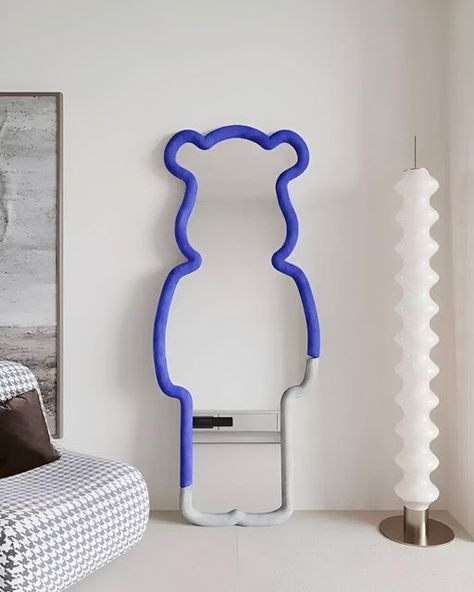 Rivo Furniture on Instagram: "Our specially designed mirrors are made to the extent you want." Robot Heart, Metal Window Frames, Colorful Room Decor, Full Length Floor Mirror, Heart Fabric, Wavy Mirror, Door Glass Design, Showroom Design, Dressing Mirror