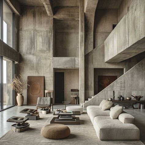 20+ Intriguing and Bold Brutalist Interior Design Inspirations • 333+ Images • [ArtFacade] Brutalist Interior Design, Brutalism Interior, Brutalist House, Brutalist Interior, Brutalism Architecture, Concrete Interiors, Concrete Walls, Brutalist Design, Loft Interiors