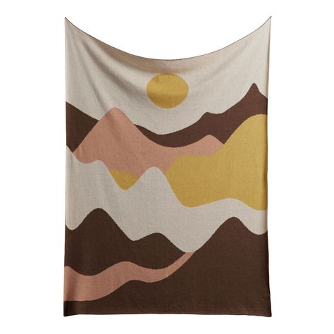 Ivory And Brown Mountain On The Go Throw Blanket - World Market Picnic Gifts, Cost Plus World Market, Mountain Travel, Holiday Colors, World Market, Holiday Christmas Gifts, Gifts Holiday, Favorite Things List, Blankets & Throws