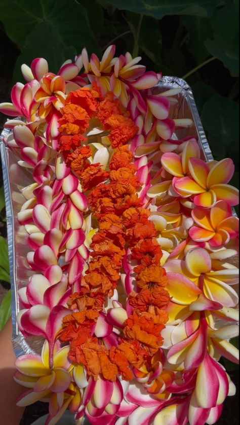 Lei Painting, Orchid Lei, Lei Making, Hawaiian Leis, Island Aesthetic, Flower Lei, Hawaiian Lei, Hawaiian Flowers, Summer Adventures