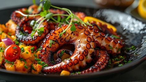 How to Cook Costco Octopus Deliciously - Burpy Pre Cooked Octopus Recipes, Octopus Recipes Italian, How To Cook Octopus Tender, Cooked Octopus Recipe, Octopus Recipes Easy, Pulpo Recipe, Grilled Octopus Recipe, Miso Glazed Cod, Octopus Food