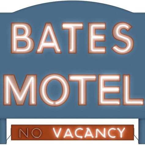 Bates motel Bates Motel Sign, Sign Drawing, Motel Sign, Tshirt Painting, Bates Motel, Diy Signs, Old And New, Favorite Tv Shows, Novelty Sign