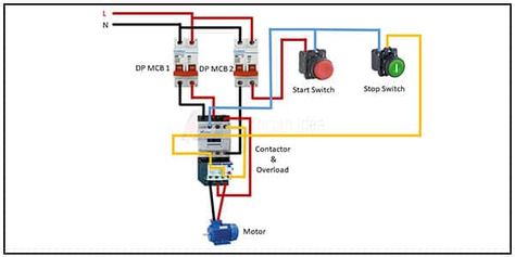 start and stop of a single phase motor wiring | start stop push button wiring diagram single phase Sundials, A Start, Electronic Engineering, Circuit Diagram, Electrical Wiring, Push Button, Youtube Video, Circuit, Free Download