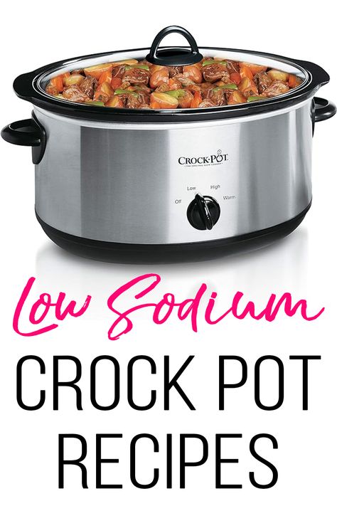 Healthy and Tasty Low Sodium Crock Pot Recipes for families. Discover four delicious and healthy low sodium crock pot recipes perfect for any meal. These easy slow cooker dishes are flavorful without the extra salt, making them ideal for those looking to maintain a heart-healthy diet. Try these simple and quick recipes to enjoy wholesome meals with minimal effort. Low Sodium Crock Pot Dinners. Low Sodium Family Dinner, Crockpot Meals Low Sodium, Low Salt Crockpot Recipes, Healthy No Salt Meals, Crockpot Dash Diet Recipes, Low Sodium Chicken Instant Pot Recipes, Low Sodium One Pot Meals, Good Low Sodium Meals, No Salt Diet Recipes